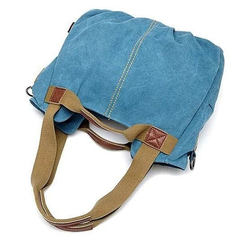 Canvas Satchel (Handbag) with RFID Case in 7 Colors