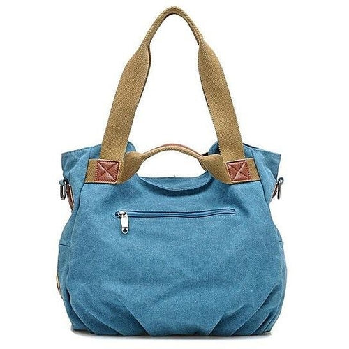 Canvas Satchel (Handbag) with RFID Case in 7 Colors