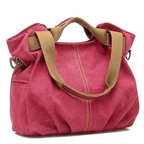 Canvas Satchel (Handbag) with RFID Case in 7 Colors