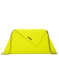 Unique Yellow Leather Clutch Bag