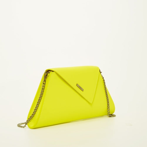 Unique Yellow Leather Clutch Bag