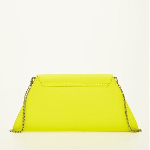 Unique Yellow Leather Clutch Bag