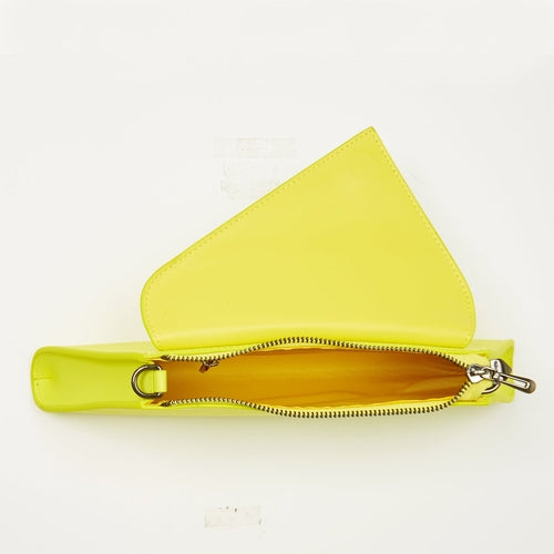 Unique Yellow Leather Clutch Bag