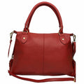 Italian Artisan Red Mariza Leather Shoulder Bag